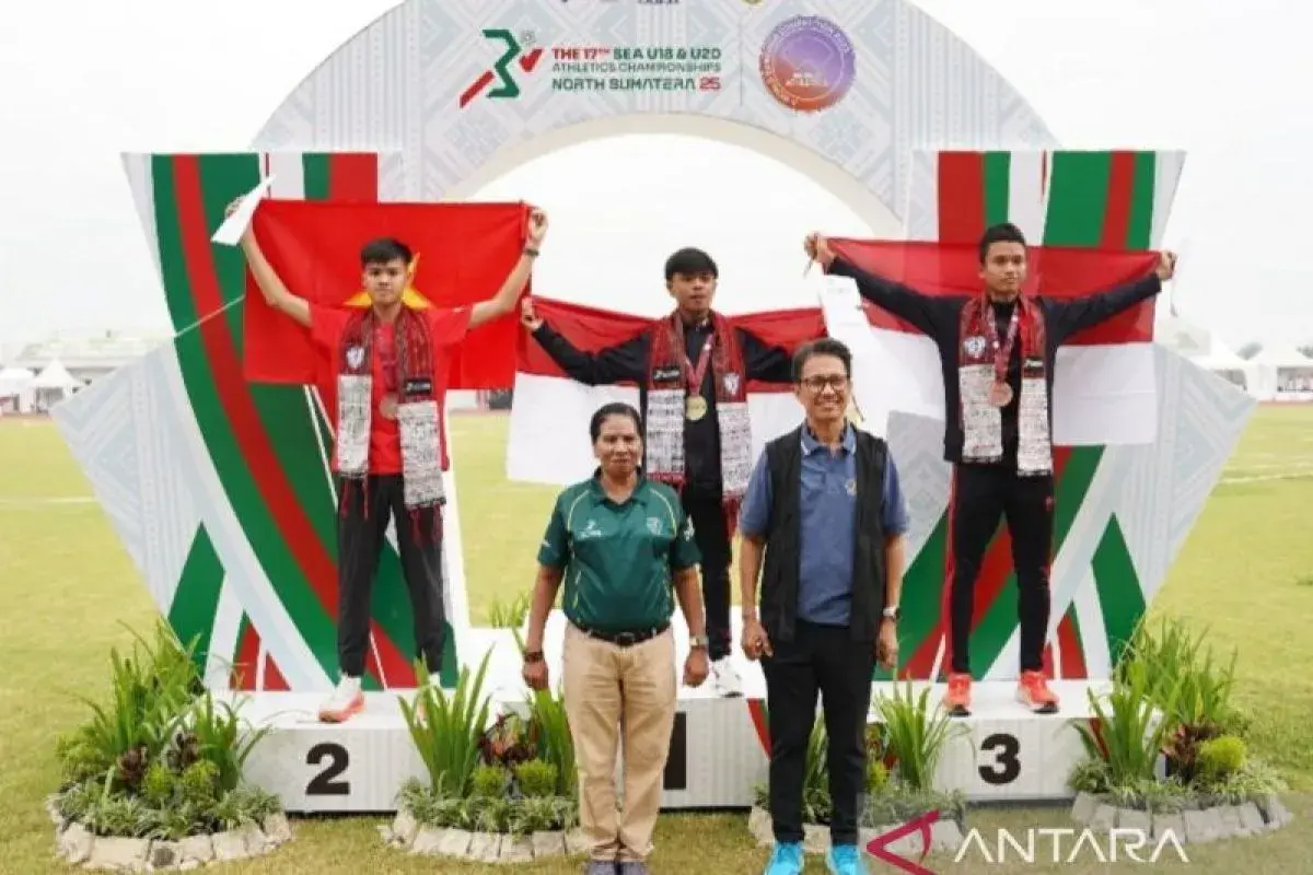 Indonesia Tambah Medali Emas pada Hari Kedua Kejuaraan Atletik Asia Tenggara U-18 & U-20 2025
