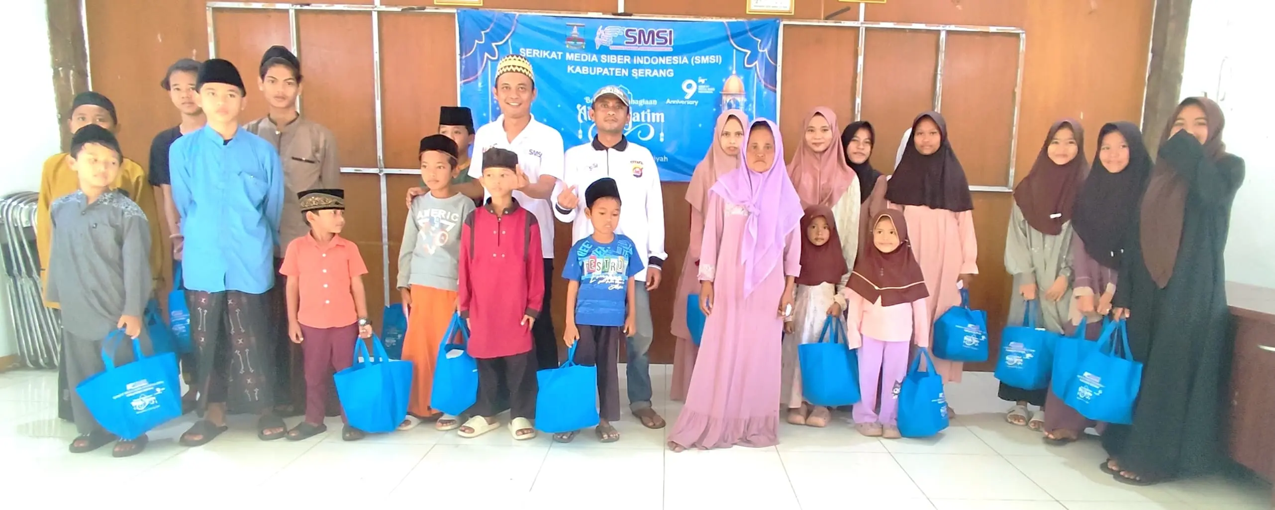 SMSI Kabupaten Serang Berbagi Kebahagiaan, Santuni Anak Yatim di Kramatwatu