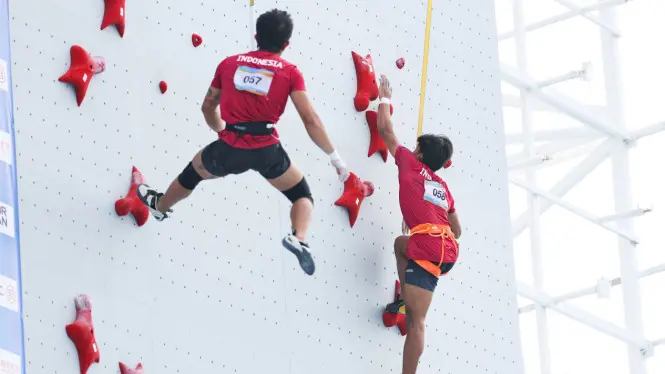 Empat Pasang Atlet Panjat Tebing Indonesia Lolos ke Final Speed Relay Asian Beach Games 2026