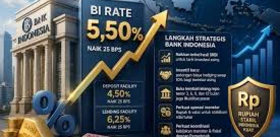 Bank Indonesia Naikkan BI-Rate Jadi 5,50 Persen, Fokus Jaga Rupiah dan Tarik Modal Asing