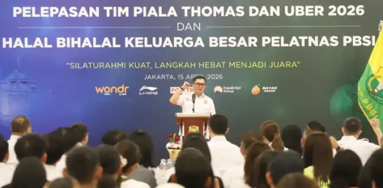 PBSI Lepas Tim Indonesia ke Piala Thomas & Uber 2026 di Denmark