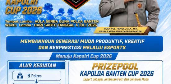 Polda Banten Akan Gelar Turnamen Esports Kapolda Cup 2026, Jaring Atlet Berprestasi Menuju Kapolri Cup