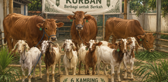 PB PII Gelar Pemotongan Hewan Kurban: 3 Ekor Sapi dan 6 Ekor Kambing