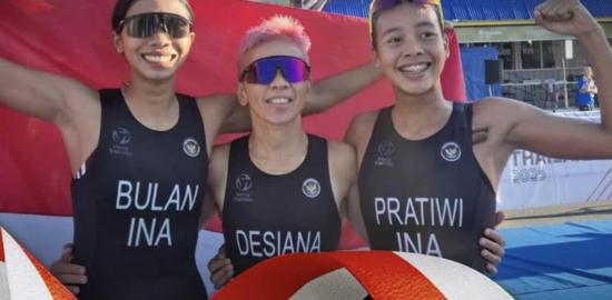 Indonesia Tambah Dua Medali Emas dari Triathlon di SEA Games Thailand 2025