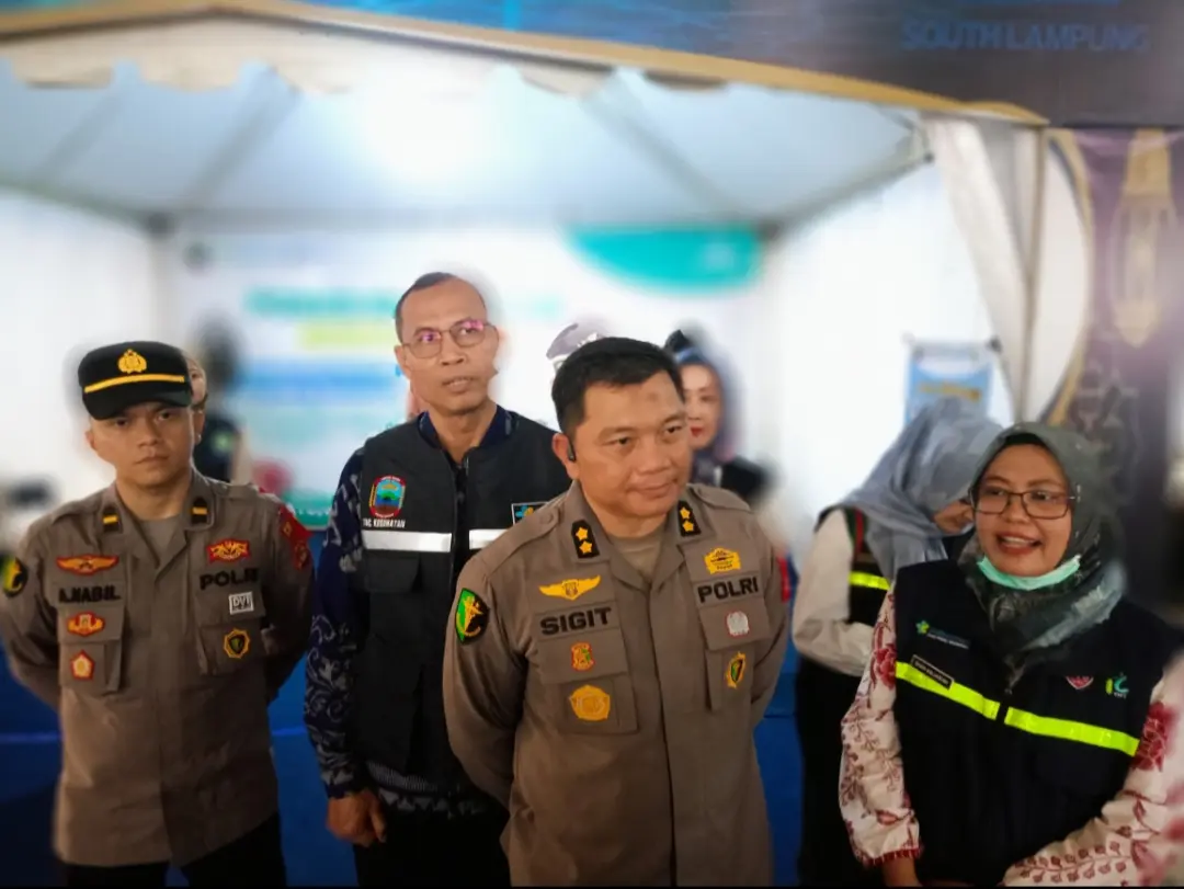 Dokkes Polres Lamsel Cek Kesiapan Posko Kesehatan di Bakauheni