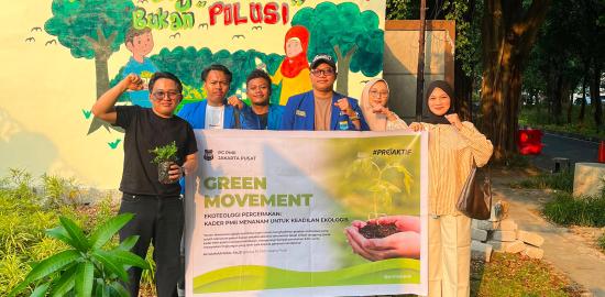 PC PMII Jakarta Pusat Luncurkan Green Movement Melalui Aksi Ekoteologi Pergerakan: Kader PMII Menanam untuk Keadilan Ekologis