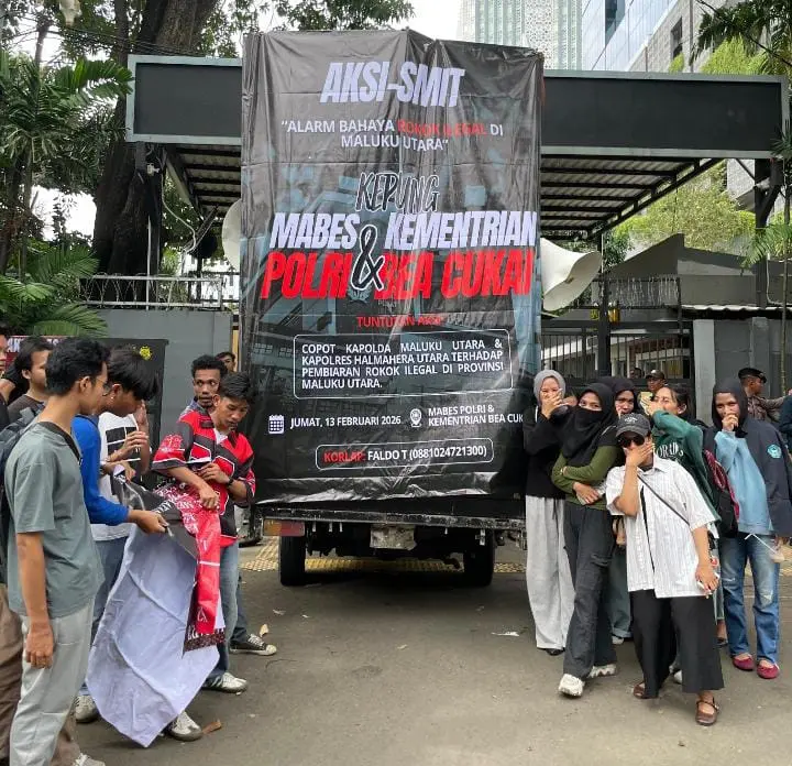 SMIT Datangi Mabes Polri, Lapor Rokok Ilegal di Maluku Utara