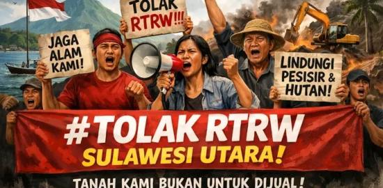 LBH Manado Bersama Masyarakat Sipil Gelar Aksi Depan DPRD Provinsi: Tolak Rancangan Perda RTRW Sulawesi Utara Periode 2026-2024