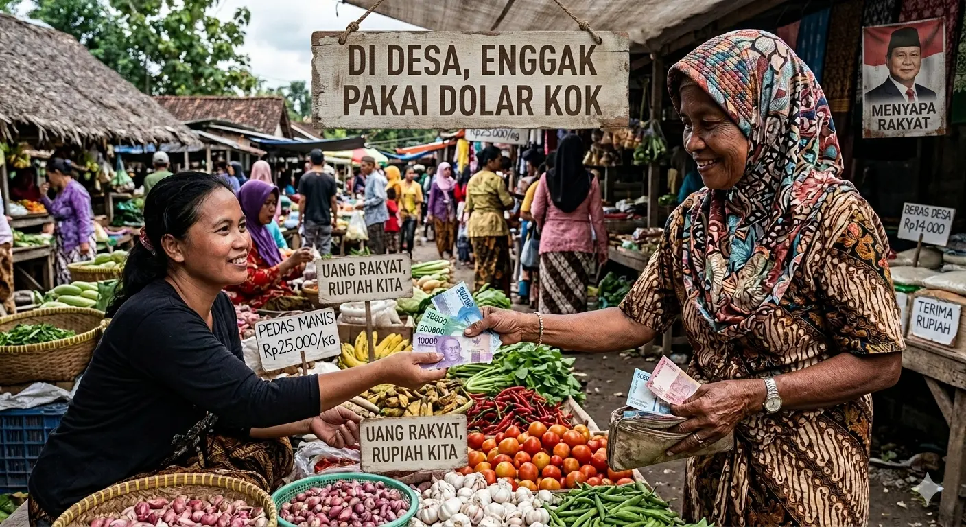 Sesat Pikir Presiden tentang Orang Desa Tidak Pakai Dolar