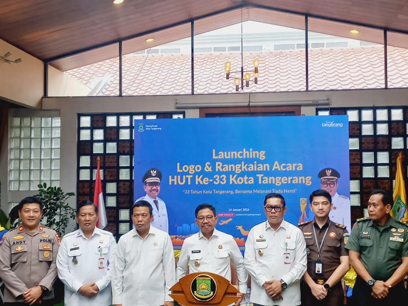 Pemerintah Kota Tangerang Resmikan Logo dan Launching Agenda HUT Ke-33 Kota Tangerang