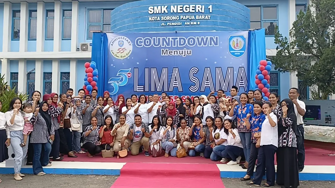 Sambut 55 Tahun, Alumni SMEA/ SMK Negeri 1 Kota Sorong Ramaikan Countdown Rangkaian Kegiatan