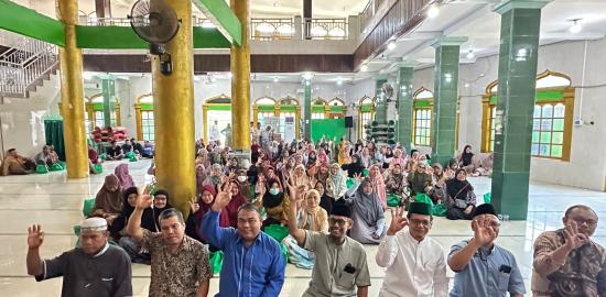 Titik ke-8, KSPPS BMT KUM3 Menggelar RAT Terkelompok di Masjid At Taqwa