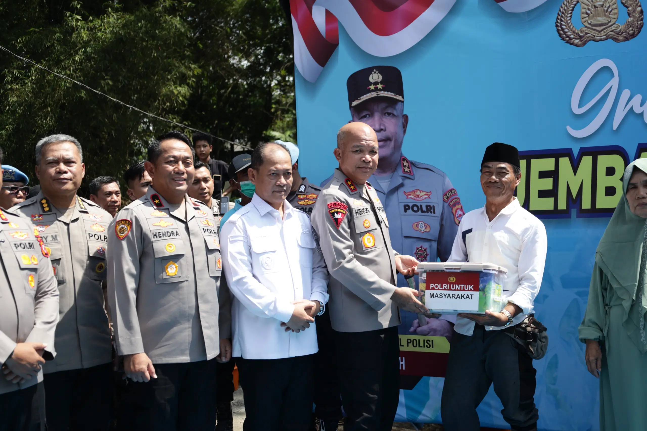 Kapolda Banten Resmikan Groundbreaking Jembatan Merah Putih Presisi di Serang