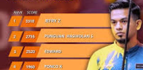 Jefri Zen Puncaki Ranking Nasional Pool Putra 2025