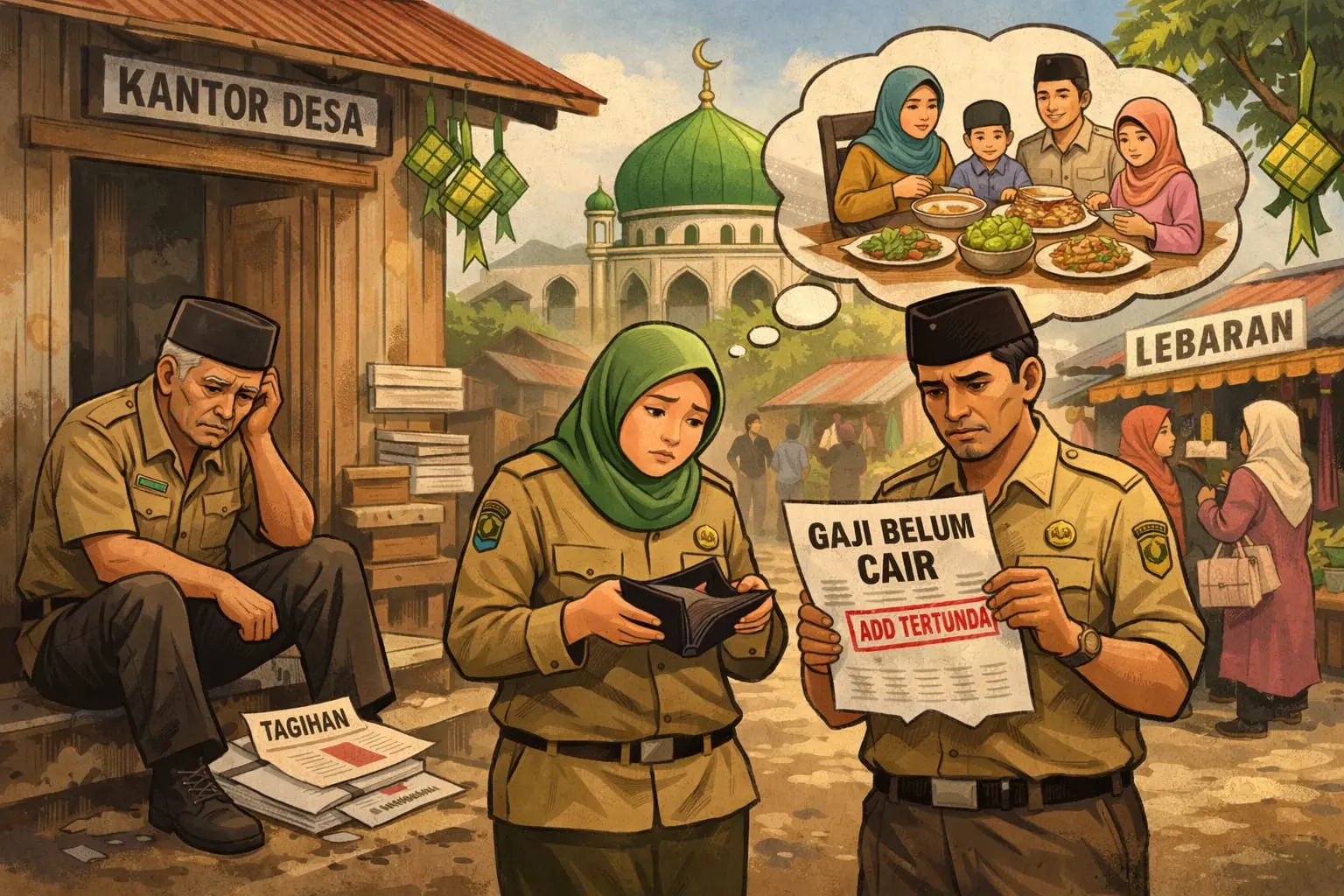 Lebaran di Depan Mata, Gaji Perangkat Desa di Halsel Tak Kunjung Cair