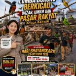 Polda Banten Gelar Lomba Burung Berkicau, Bazar UMKM dan Pasar Rakyat Sambut Hari Bhayangkara ke-80