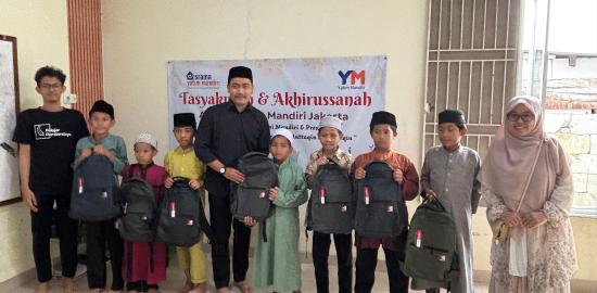 Salurkan 50 Paket Santunan untuk Yatim di Asrama Yatim Mandiri Jakarta, PB PII Gandeng Laznas Bakrie