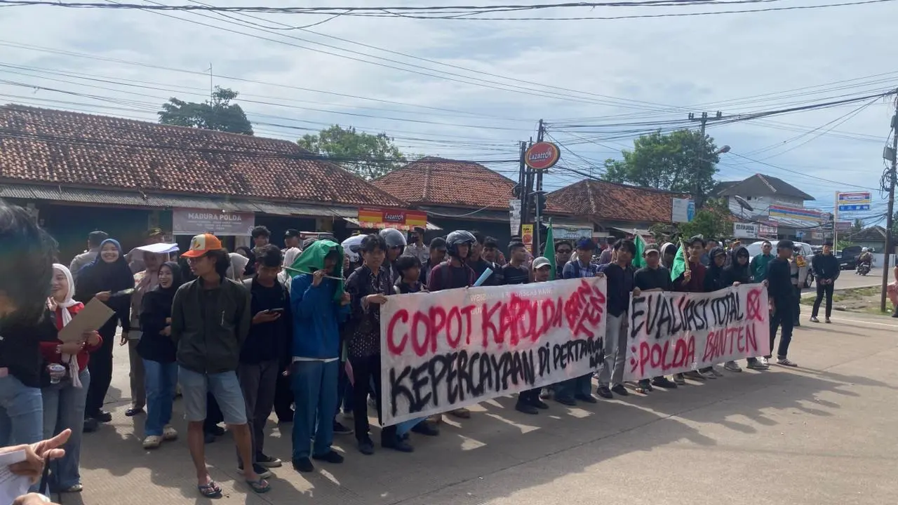 PW PII Banten Gelar Aksi Demonstrasi, Desak Kapolri Evaluasi dan Copot Kapolda Banten
