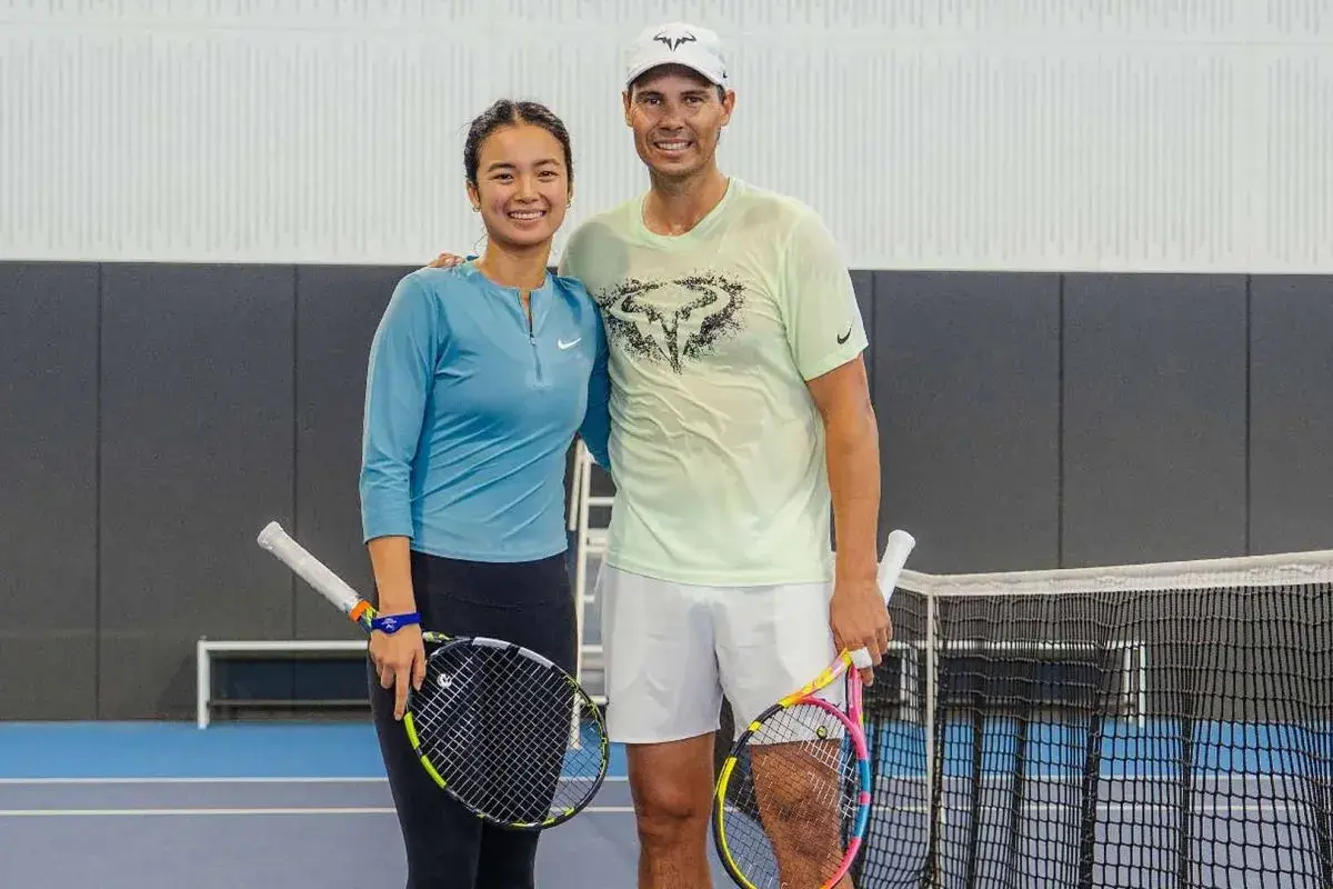 Rafael Nadal Kembali ke Lapangan Setelah Satu Tahun Pensiun, Berlatih Bersama Alex Eala