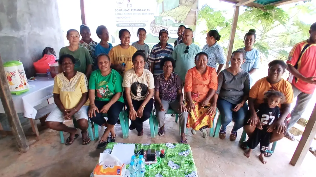 Papua Youth Creative Hub PBD Sosialisasi Manfaatkan Lahan Sempit Kepada OAP