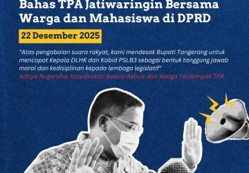Kadis LHK Tangerang Terbukti Mangkir Saat RDP Bareng DPRD Kabupaten dan Masyarakat Sekitar TPA Waringin