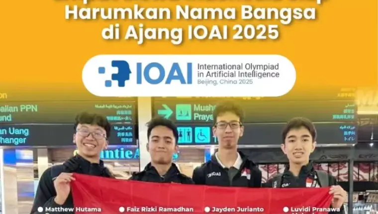 Empat Siswa Indonesia Raih Prestasi di International Olympiad in Artificial Intelligence 2025