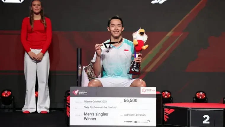 Jonathan Christie Taklukkan Shi Yu Qi, Raih Gelar Denmark Open 2025