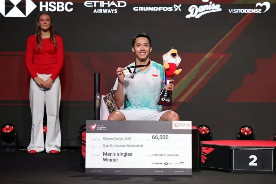 Jonathan Christie Taklukkan Shi Yu Qi, Raih Gelar Denmark Open 2025