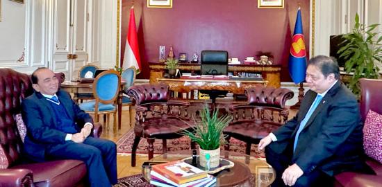 Menko Perekonomian Menemui Sekjen OECD untuk Finalisasi Dokumen Initial Memorandum dan Percepatan Aksesi Indonesia