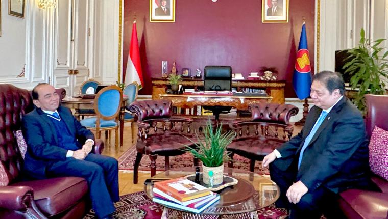 Menko Perekonomian Menemui Sekjen OECD untuk Finalisasi Dokumen Initial Memorandum dan Percepatan Aksesi Indonesia