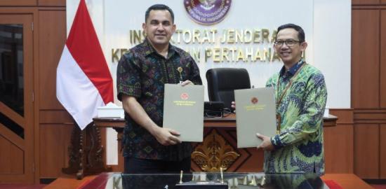 Itjen Kemhan dan BPKP Tandatangani Perjanjian Kerja Sama serta Gelar Pembekalan Reviu LK TA 2024