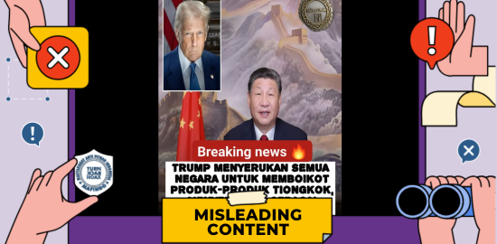 [SALAH] Trump Serukan Boikot Semua Produk Tiongkok