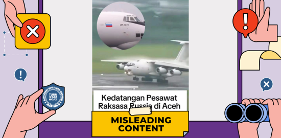 [SALAH] Pesawat Raksasa Rusia Mendarat di Aceh Membawa Bantuan