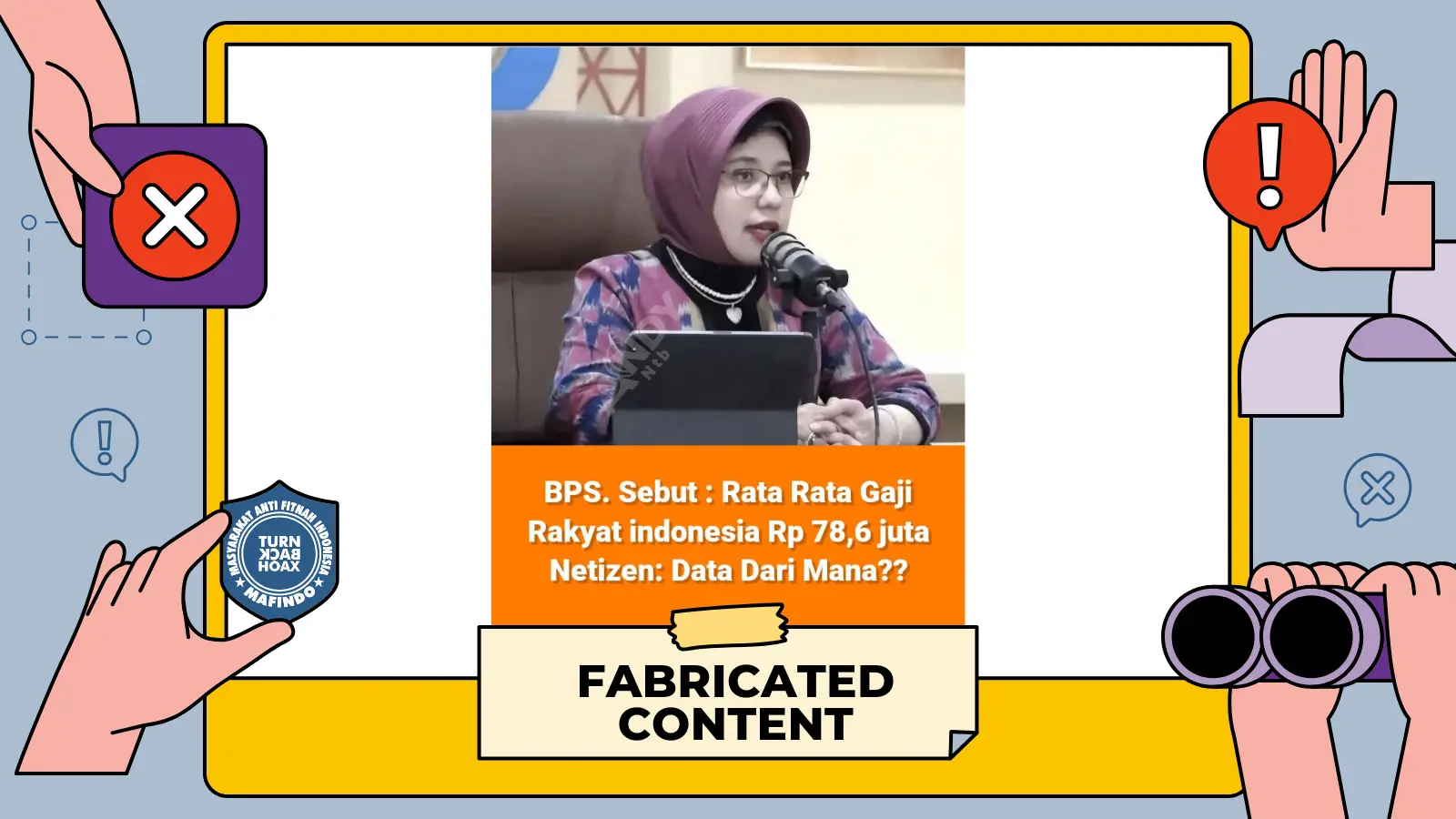 [SALAH] BPS Sebut Rata-Rata Gaji Rakyat Indonesia Rp78,6 Juta