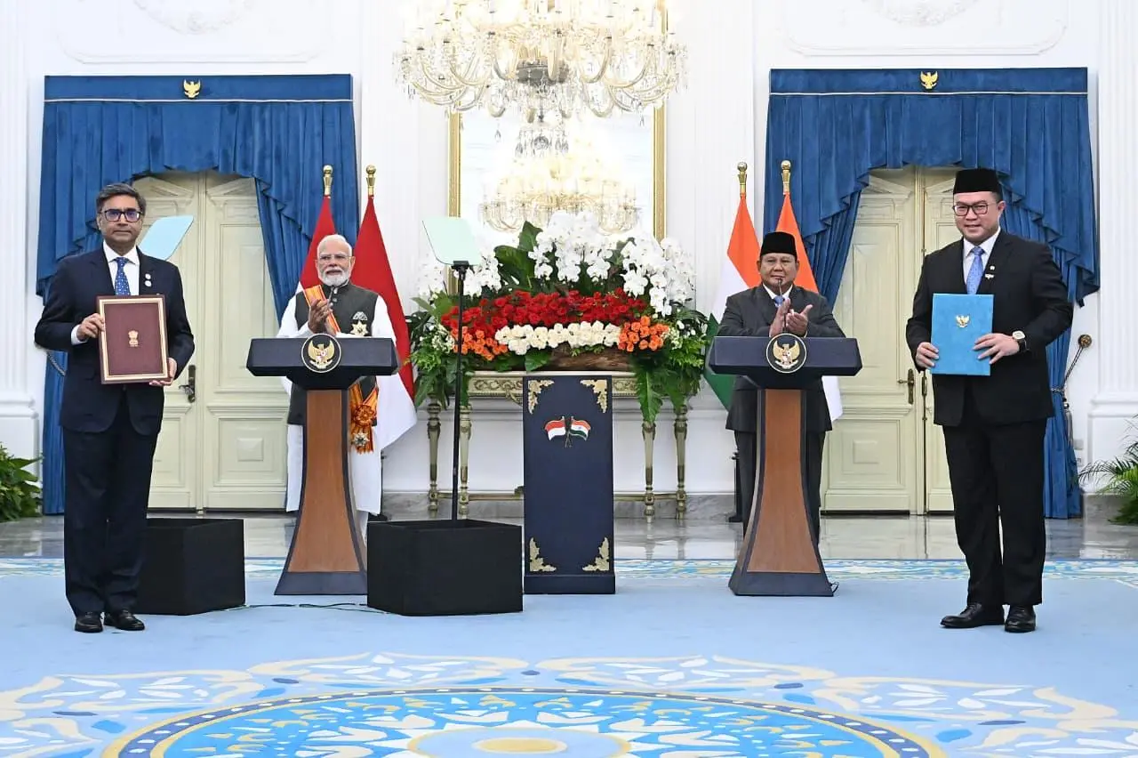 Indonesia-India Perkuat Kemitraan Strategis melalui 16 Kesepakatan Kerja Sama