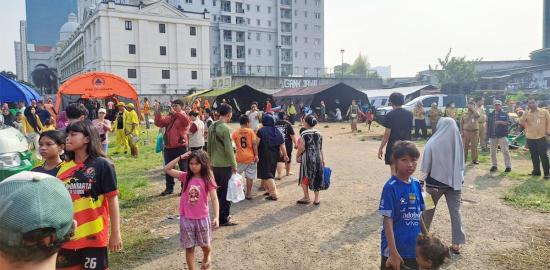 Pemkot Jakpus Gerak Cepat Tangani Kebakaran di Kebon Kosong