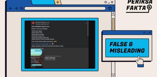 [SALAH] Hoaks Tautan Cek Daftar Penerima Bansos 2026