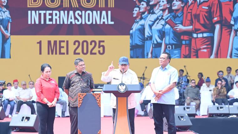Peringatan Hari Buruh, Presiden Prabowo Tegaskan Komitmen Pemerintah untuk Kesejahteraan Pekerja