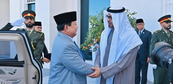 Presiden Prabowo Disambut Hangat di Istana Qasr Al Shatie