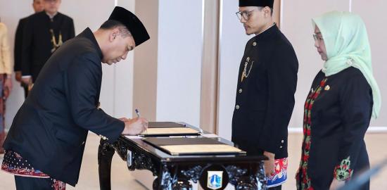 Sekda Uus Lantik 21 Pejabat Baru di Lingkungan Pemprov DKI