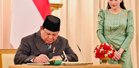 Presiden Prabowo Subianto Tegaskan Komitmen Penguatan Kemitraan Strategis Indonesia–Thailand