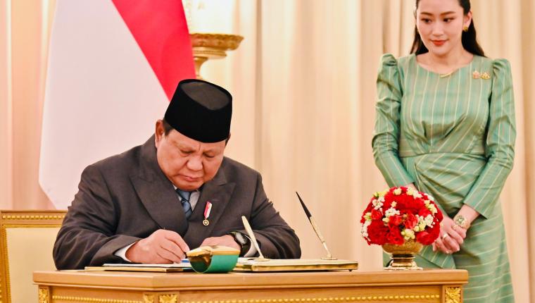 Presiden Prabowo Subianto Tegaskan Komitmen Penguatan Kemitraan Strategis Indonesia–Thailand