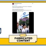 [SALAH] Video Aksi Damai Ribuan Umat Islam di Surabaya Membawa Bendera Israel