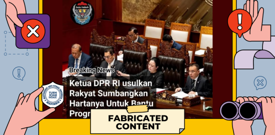 [SALAH] Puan Maharani Usulkan Rakyat Sumbangkan Harta untuk Bantu Program MBG