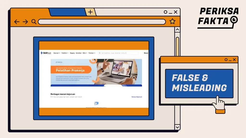 [SALAH] Hoaks Situs Pendaftaran Pelatihan Prakerja Skillhub Kemnaker