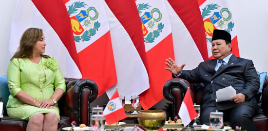 Presiden Prabowo Sambut Meriah Presiden Peru Dina Boluarte di Istana Merdeka