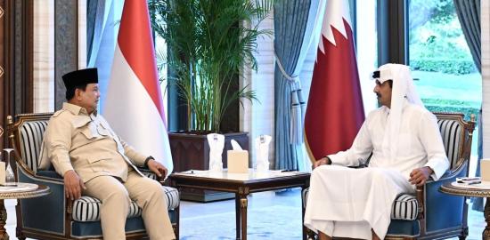 Prabowo Bertemu Emir Qatar, Sampaikan Dukungan dan Solidaritas Indonesia untuk Doha