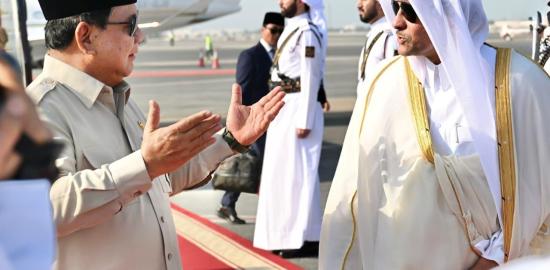 Prabowo Gelar Pertemuan dengan Emir Qatar di Doha Pasca Serangan Israel