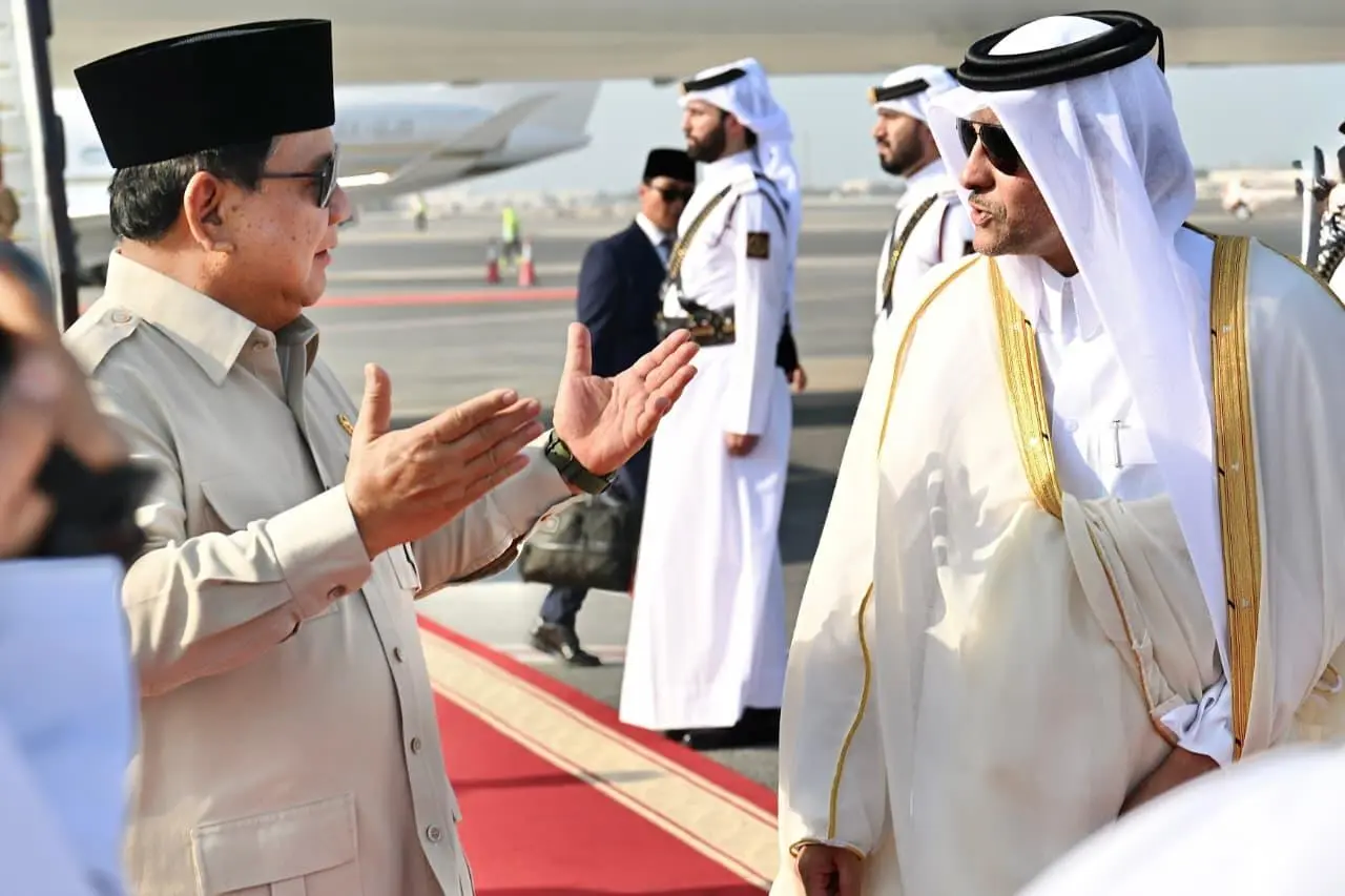 Prabowo Gelar Pertemuan dengan Emir Qatar di Doha Pasca Serangan Israel