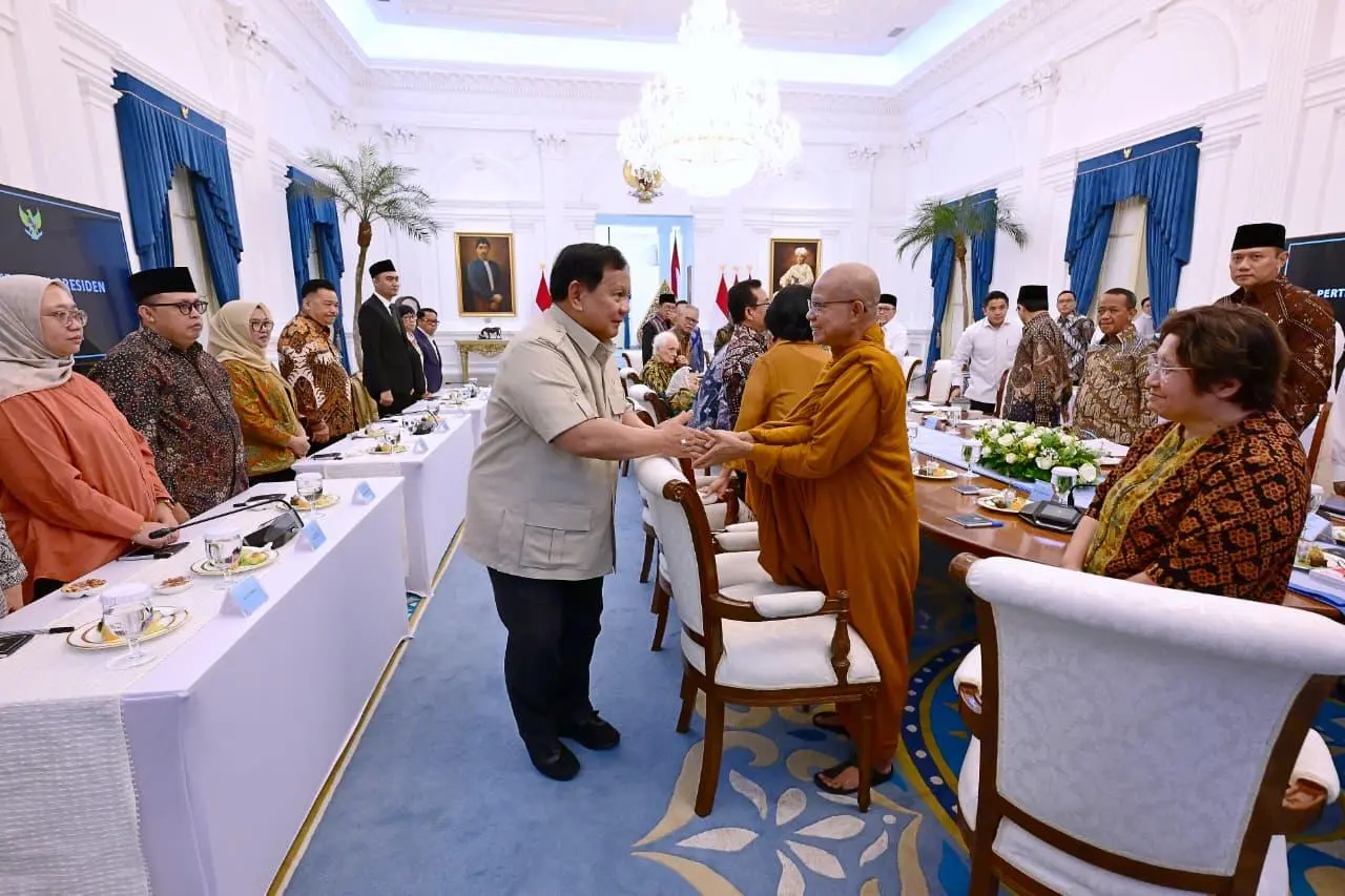 Presiden Prabowo Terima Tokoh Gerakan Nurani Bangsa di Istana Merdeka